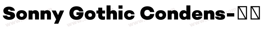 Sonny Gothic Condens字体转换